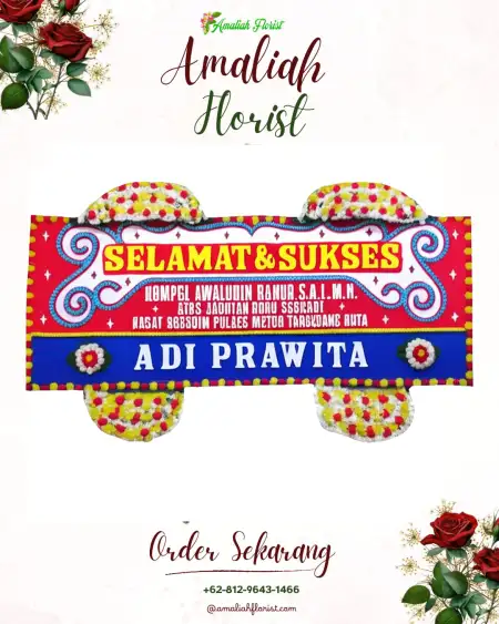 Papan Bunga Ucapan Selamat Agandugume